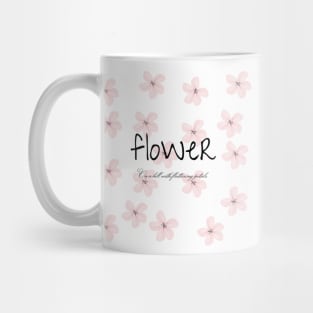 flower,On a hill with fluttering petals Mug